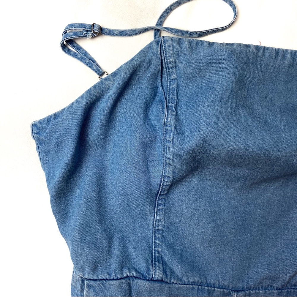 🦄 Kimchi Blue UO Chambray Romper 4 - Picture 5 of 11